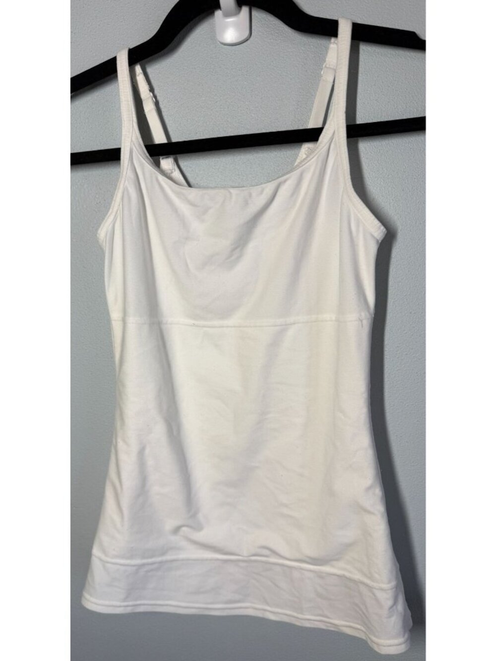 Flexees Cami Shapewear Tank Cami Womens Small White Adjustable Straps #3266
